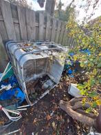 GRATIS! Opengesneden IBC container - Ideaal voor projecten!, Tuin en Terras, Regentonnen, Ophalen, Kunststof, Gebruikt, Met kraantje