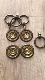 6 koperen beslag voor kast, Antiek en Kunst, Antiek | Koper en Brons, Ophalen of Verzenden