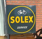 Emaille bord SOLEX SERVICE Langcat jrn 50-60 reclamebord, Ophalen of Verzenden, Gebruikt, Reclamebord