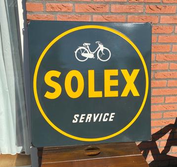 Emaille bord SOLEX SERVICE Langcat jrn 50-60 reclamebord beschikbaar voor biedingen