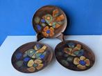 Keramieken bordjes Henk Potters/met vogel, Antiek en Kunst, Ophalen of Verzenden