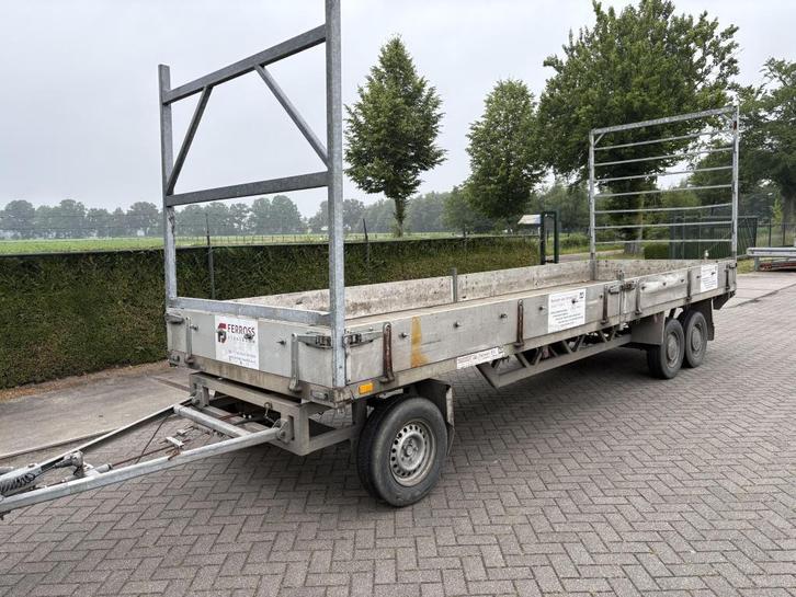 Anssems Schamelwagen 630x190cm 3500 kg tridem 1993 aanhanger, Auto diversen, Aanhangers en Bagagewagens, Gebruikt