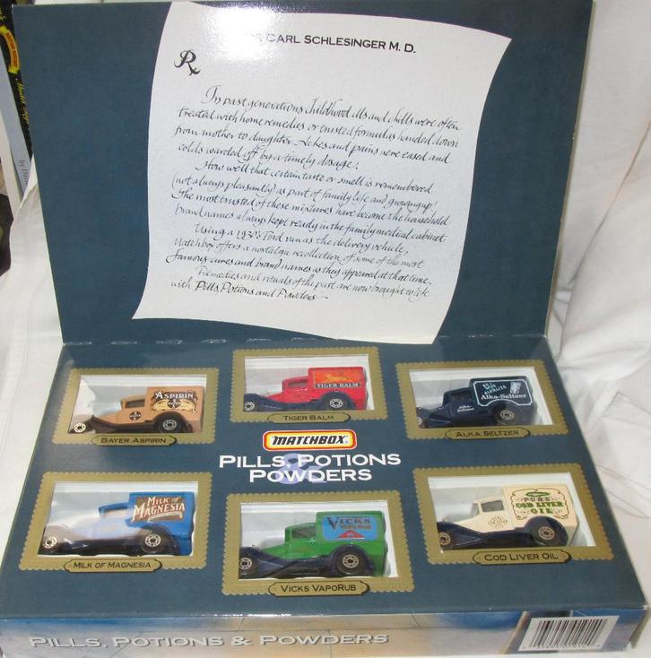 Matchbox YY Giftset, Pills, Potions & Powders., Hobby en Vrije tijd, Modelauto's | 1:43, Zo goed als nieuw, Auto, Matchbox, Ophalen of Verzenden