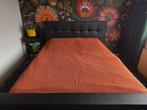Heckett & Lane Sprei, wafel, terracotta, Ophalen, Zo goed als nieuw, Tweepersoons