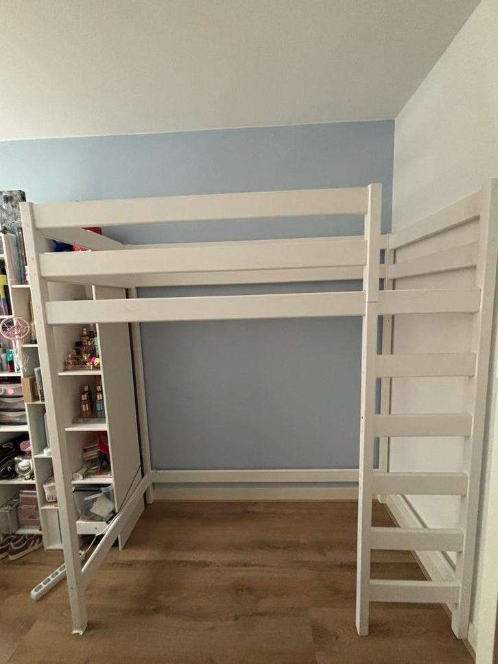 Stspelbed voor kleinere kamer, Huis en Inrichting, Slaapkamer | Stapelbedden en Hoogslapers, Zo goed als nieuw, Stapelbed, 80 cm