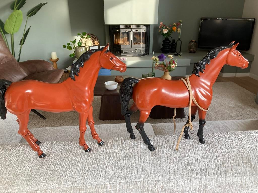 Speel paarden bruin/zwart merk mattel, Ophalen