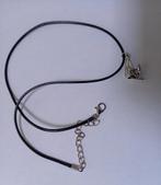 Koordketting wax zwart met hanger surfer  , Sieraden, Tassen en Uiterlijk, Verzenden, Zwart, Nieuw, Overige materialen