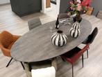 EC10 Luxe ovale design tafel – showroommodel, Ophalen, Vijf personen of meer, 200 cm of meer, Ovaal