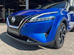 Nissan QASHQAI 1.3 MHEV Xtronic Tekna Plus (bj 2022), Auto's, Nissan, Adaptive Cruise Control, Zwart, 4 cilinders, Blauw