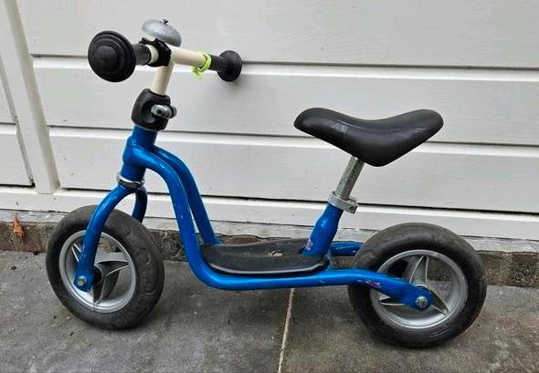 Blauwe Puky Loopfiets (1-3 jr), incl. fietsbel!, Kinderen en Baby's, Speelgoed | Buiten | Voertuigen en Loopfietsen, Gebruikt