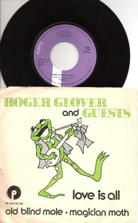 Roger Glover Guests - Love Is All - met de kikker'- 1974, Ophalen, Gebruikt, Pop