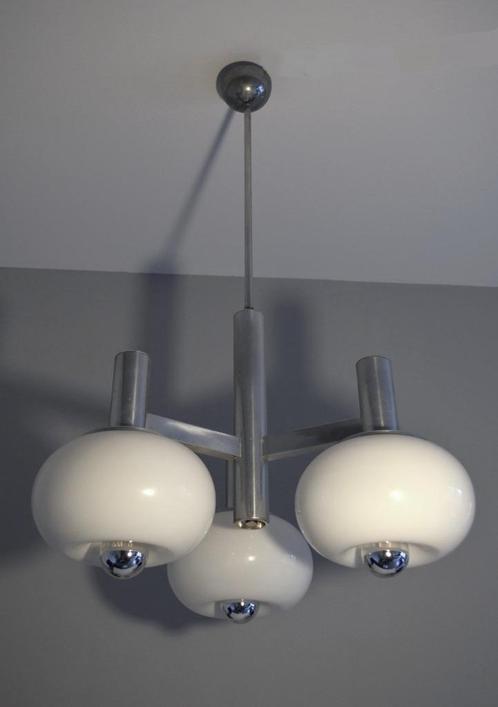Prachtige Vintage Deco Space-Age mushroom design lamp - 1970, Huis en Inrichting, Lampen | Hanglampen, Gebruikt, 75 cm of meer