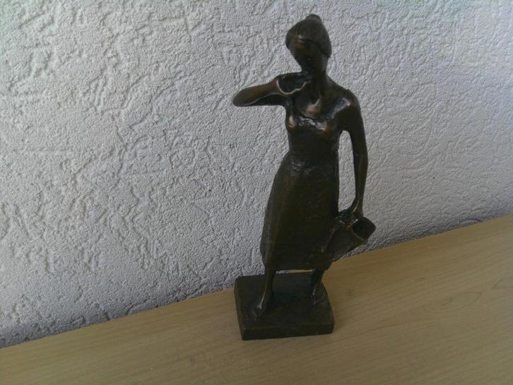 Zuiver Bronzen Beeld, Mariken van Nimwegen, Antiek en Kunst, Kunst | Beelden en Houtsnijwerken, Ophalen of Verzenden