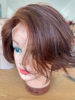 Pruik, haarwerk, kort, dik gewillig human hair, 360• lace, Ophalen of Verzenden, Nieuw, Pruik of Haarverlenging