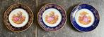 3 Antieke Franse bordjes (13 cm) , Porcelaine D'Art Limoge., Ophalen of Verzenden