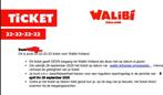 Walibi Ticket Voucher voor 27/28 september, Tickets en Kaartjes, Eén persoon, Ticket of Toegangskaart