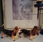 2 Basset Hound beeldjes, Ophalen of Verzenden, Zo goed als nieuw