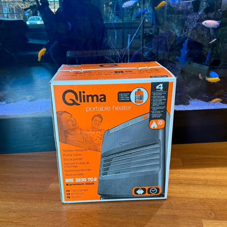 Qlima Petroleumkachel SRE3230 TC-2 3kW Nieuw in Doos, Huis en Inrichting, Kachels, Nieuw, Petroleumkachel, Overige brandstoffen