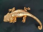 Exclusieve gouden hagedis wanddeco – retro design eyecatcher, Ophalen of Verzenden, Nieuw