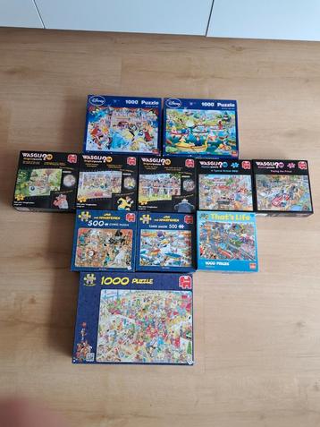 Diverse Legpuzzels - Wasgij, Jan van Haasteren, Disney beschikbaar voor biedingen
