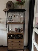 Stijlvolle Wijnkast met Opbergruimte h170xb73xD35, Ophalen, Minder dan 50 cm, Zo goed als nieuw, Met lade(s)