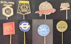 9 oude speldjes, Verzamelen, Ophalen of Verzenden, Gebruikt, Transport, Speldje of Pin