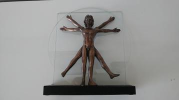 Leonardo Da Vinci, het beroemde beeld van de Vitruviusman. beschikbaar voor biedingen