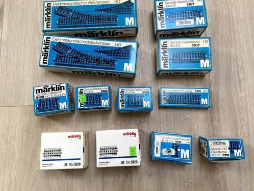 Marklin M rails in originele doosjes, Hobby en Vrije tijd, Modeltreinen | H0, Zo goed als nieuw, Rails, Wisselstroom, Märklin