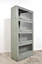 Oude stalen boekenkast kast kleppenkast UNIEK, Huis en Inrichting, Ophalen of Verzenden, Gebruikt