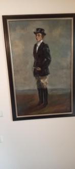 Olieverf schilderij Paul Daenen Maastricht Ruiter, Ophalen