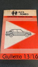 Alfa romeo Giulietta 13, 16 catalogus ricambi !, Ophalen of Verzenden