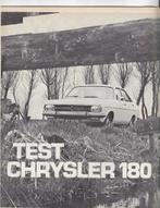 Roadtest CHRYSLER 180, Autovisie 1971., Nieuw, Ophalen of Verzenden, Overige merken, Autovisie