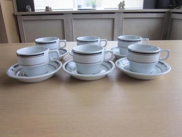 Mosa Royal Holland 6 witte kop D8cm schotels D14cm beschikbaar voor biedingen