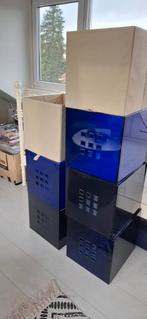 5 IKEA LEKMAN opbergdozen en 2 stoffen beige opbergmanden, Doe-het-zelf en Verbouw, Kratten en Dozen, Ophalen, Doos, Opvouwbaar