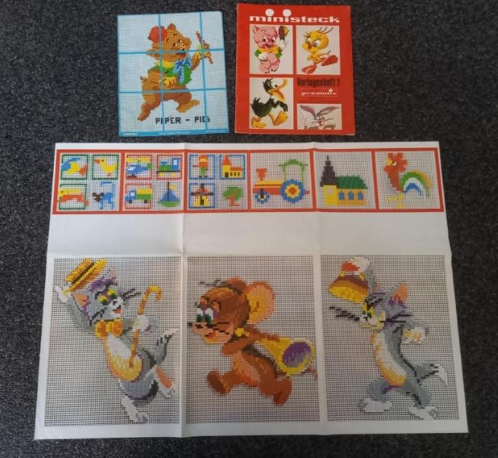 * Ministeck Prestofix stripfiguur voorbeelden 70’s/80’s *, Hobby en Vrije tijd, Ministeck, Gebruikt, Voorbeeldboek, Verzenden