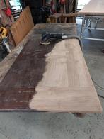 Tafel of meubel restaureren renoveren schuren lakken oliën, Ophalen, Nieuw