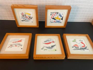 5 Aquarellen Lenie van den Bulk, 2003 beschikbaar voor biedingen