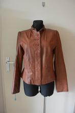 Anna Lascata leren jack 40 zga nieuw, Maat 38/40 (M), Bruin, Ophalen of Verzenden, Zo goed als nieuw