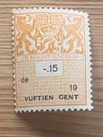 Belastingzegel 15 cent ongebruikt, Ophalen of Verzenden, T/m 1940, Postfris