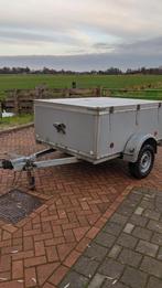 Gesloten en geremde 750 kg aanhanger, Auto diversen, Aanhangers en Bagagewagens, Ophalen, Gebruikt
