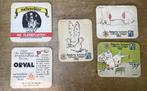 Bierviltje - Natuurbier - Orval - Stella Artois 1982, Verzamelen, Ophalen of Verzenden, Zo goed als nieuw, Viltje(s), Overige merken