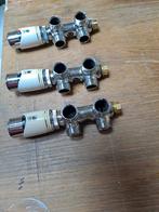 3x jaga  Drayton Radiator inderblok met thermostaatkranen, Ophalen of Verzenden, Slimme thermostaat, Gebruikt