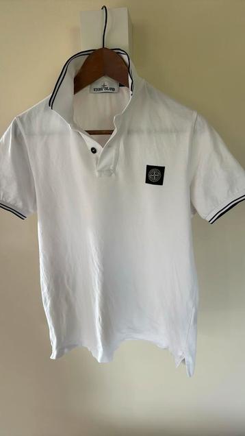 Stone Island polo wit maat S beschikbaar voor biedingen