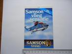 sticker KLM HELIKOPTERS samson shag sigaret retro, Verzenden