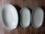 Regout pastel serveerschaal diep plus 2 kleine schaaltjes, Ophalen of Verzenden