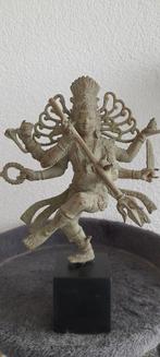 Grote Shiva Dancing sculptuur brons gepatineerd 27 cm, Antiek en Kunst, Verzenden