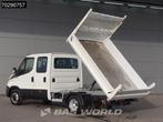 Iveco Daily 35C12 Kipper Dubbel Cabine Dubbellucht 3,5t Trek, Auto's, Bestelauto's, 2616 kg, Stof, Gebruikt, Euro 6