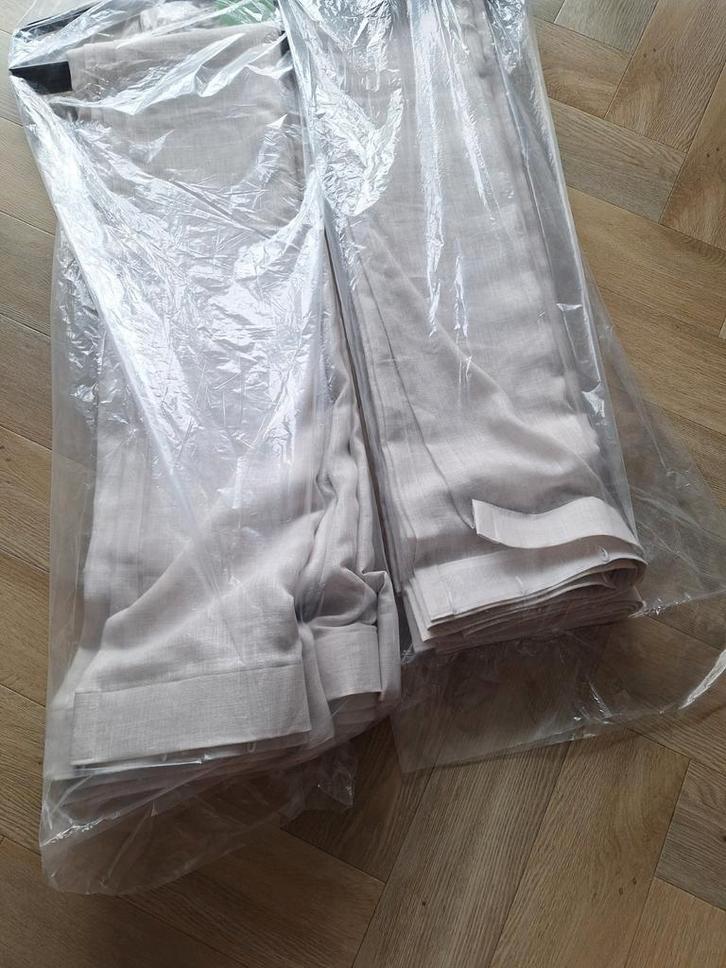 Vitrage NIEUW Waveplooi 6 meter breed/237 hoog Vadain, Huis en Inrichting, Stoffering | Gordijnen en Lamellen, Nieuw, 200 cm of meer