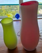 Ikea tafel lampen glas mylonit design groen rood, Ophalen, Zo goed als nieuw, Glas, Minder dan 50 cm
