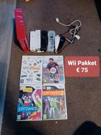 Nintendo wii complete pakketten prijzen zie omschrijving, Spelcomputers en Games, Spelcomputers | Nintendo Wii, Met 2 controllers